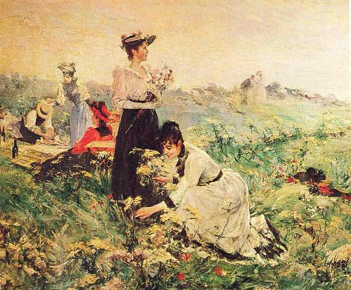 Juan Luna Picnic in Normandy painting oil painting picture